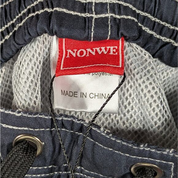 NWT Nonwe Men's Sportwear Quick Dry Board Shorts with Lining Size 38 - Picture 5 of 7